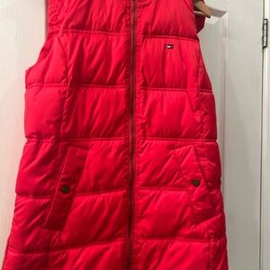 Tommy Hilfiger Vibrant Red Quilted Vest